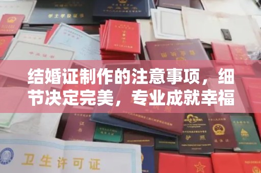 电白结婚证制作的注意事项，细节决定完美，专业成就幸福