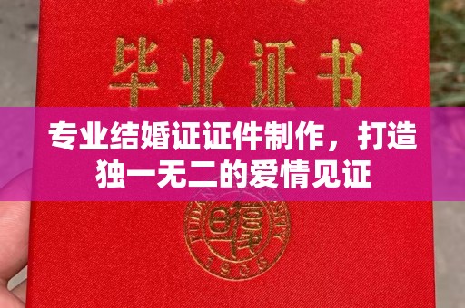 电白专业结婚证证件制作，打造独一无二的爱情见证