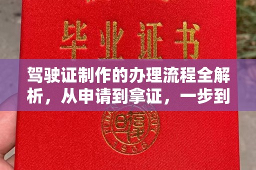 电白驾驶证制作的办理流程全解析，从申请到拿证，一步到位！