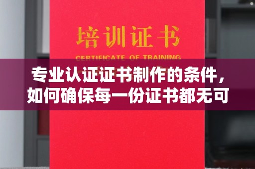 电白专业认证证书制作的条件，如何确保每一份证书都无可挑剔？