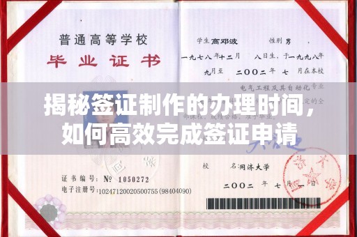 电白揭秘签证制作的办理时间，如何高效完成签证申请