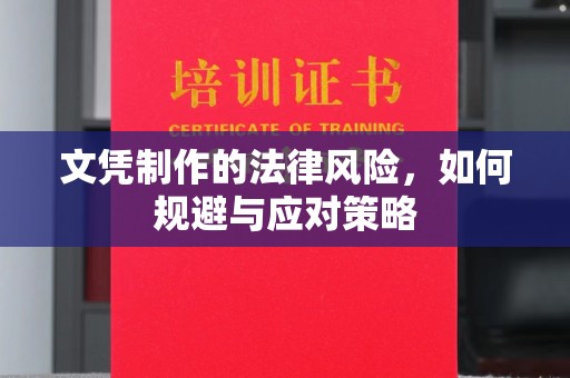电白文凭制作的法律风险，如何规避与应对策略