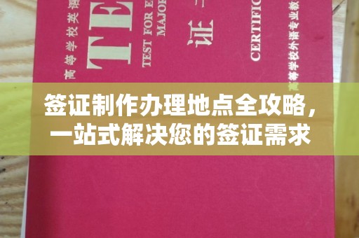 电白签证制作办理地点全攻略，一站式解决您的签证需求